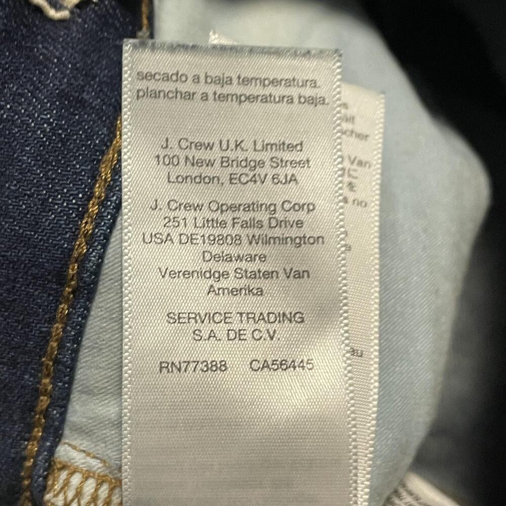 Madewell Jeans Womens 25 Blue 8 Inch Skinny Stretch Denim Mid Rise Ankle - Picture 9 of 13